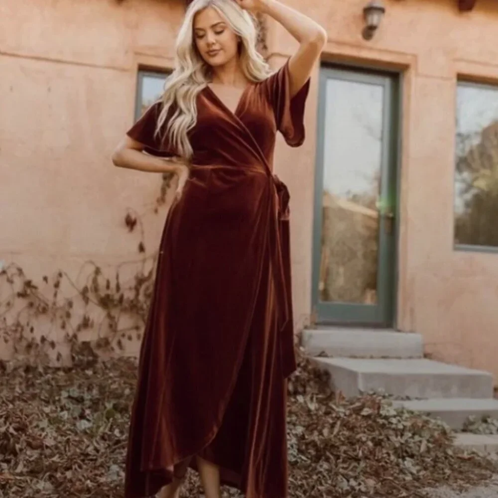 JessaKae Velvet Dress Size Small - Picture 1 of 5